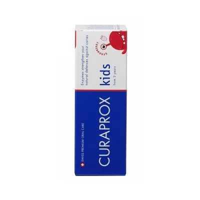 Curaprox bērnu 2+ zobu pasta zemeņu 950PPM 60 ml