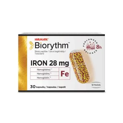 Biorythm Iron 28 mg kapsulas N30