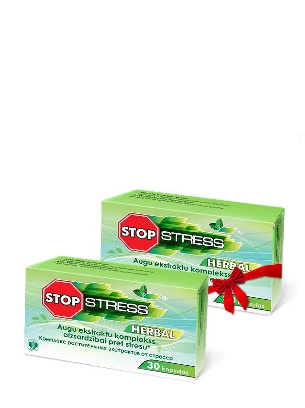 Stop Stress Herbal Komplekts, 2 x 30 kapsulas