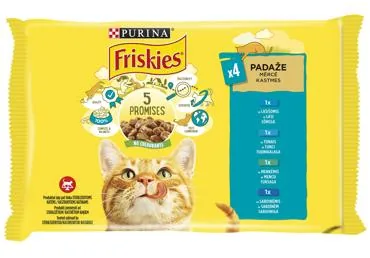 FRISKIES KAĶU KONSERVI FRISKIES ZIVJU IZLASE 4X85G