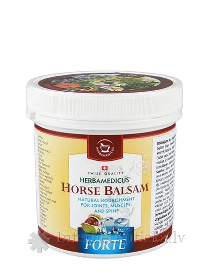 Herbamedicus Horse Balsam atvēsinošs zirgu balzams forte, 250 ml