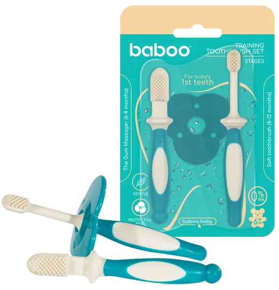 Baboo 6+ mēn. zobu birste, 2 gab.