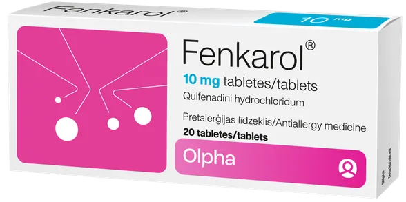 Fenkarol 10 mg tabletes, 20 gab.