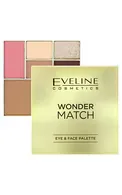 EVELINE WONDER MATCH ACU ĒNU UN KONTURĒŠANAS PALETE, 14G