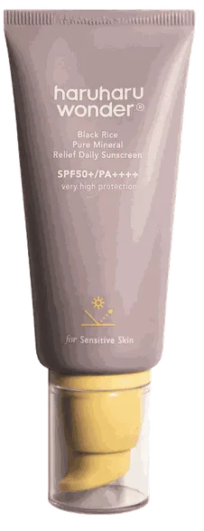 Haruharu Wonder Black Rice Pure mineral relief daily SPF50+/pa++++ saules aizsarglīdzeklis, 50 ml