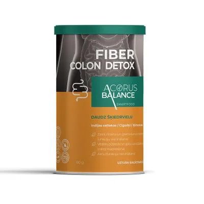 Acorus Balance Fiber Colon detox šķiedrvielu komplekss gremošanai, pulveris 180 g