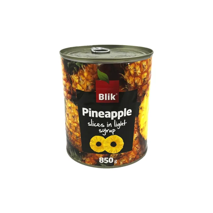 ANANASU ŠĶĒLĪTES BLIK SĪRUPĀ 850G/430G