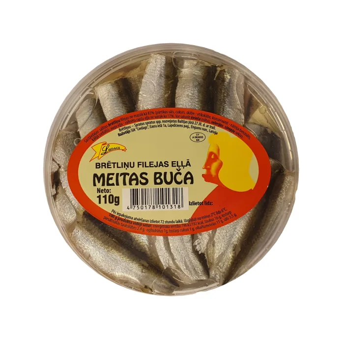 BRĒTLIŅU FILEJAS MEITAS BUČA EĻĻĀ 110G/90G