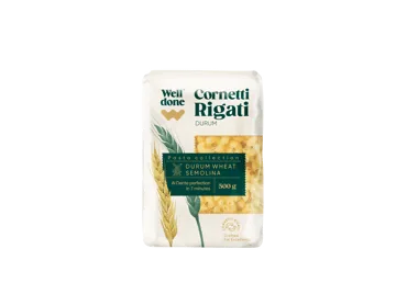 MAKARONI WELL DONE CORNETTI RIGATI 500G