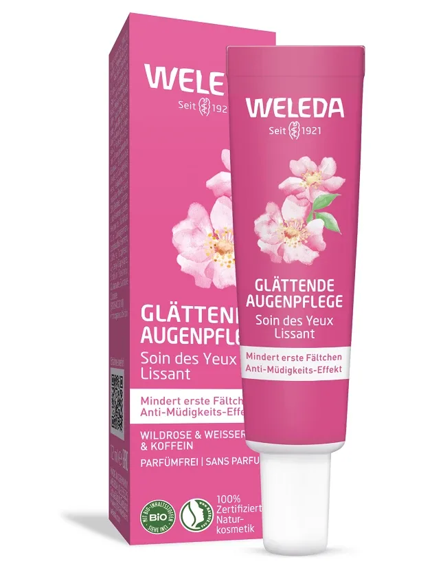 Weleda Wild Rose & White tea izlīdzinošs acu krēms, 10 ml