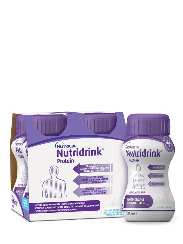 Nutricia Nutridrink Protein bez specifiskas garšas, 4 x 125 ml