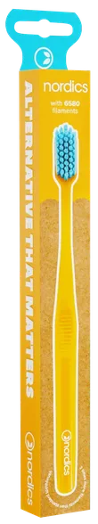 Nordics Premium Yellow zobu birste, 1 gab.