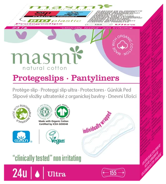 Masmi Organic Cotton Ultrathin ikdienas ieliktnīši, 24 gab.