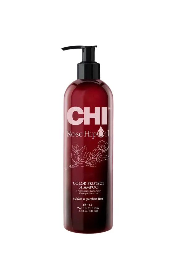 Chi Rose Hip Oil šampūns krāsotiem matiem, 340 ml