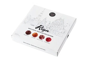 ŠOKOLĀDES TRIFEĻU KOLEKCIJA RĪGA PURE CHOCOLATE 135G