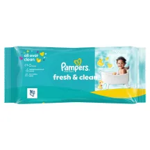 MITRĀS SALVETES PAMPERS FRESH CLEAN PLASTIC FREE 52GAB.