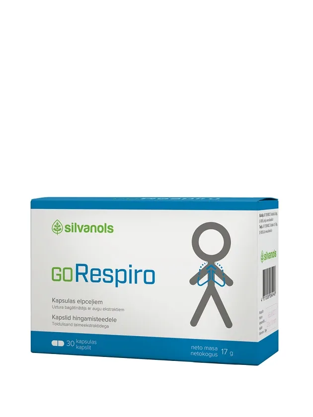 Silvanols Gorespiro, 30 kapsulas