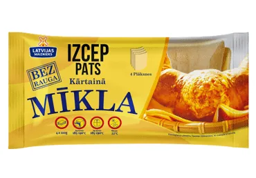 KĀRTAINĀ MĪKLA LATVIJAS MAIZNIEKS BEZ RAUGA 400G