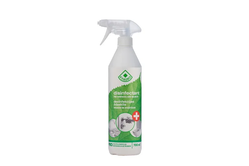 KVADRO DEZINFEKCIJAS LĪDZEKLIS VIRSMĀM UN INVENTĀRAM, 700ML