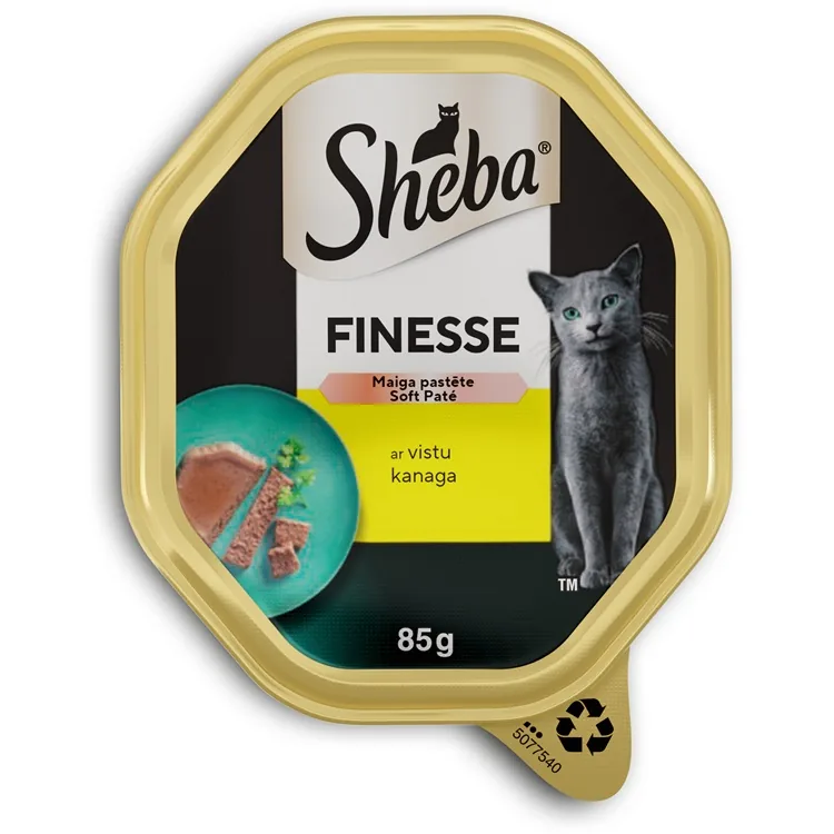 MITRĀ BARĪBA KAĶIEM SHEBA TRAY FINESSE AR VISTU 85G