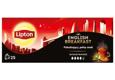 MELNĀ TĒJA LIPTON ENGLISH BREAKF. 25X2G