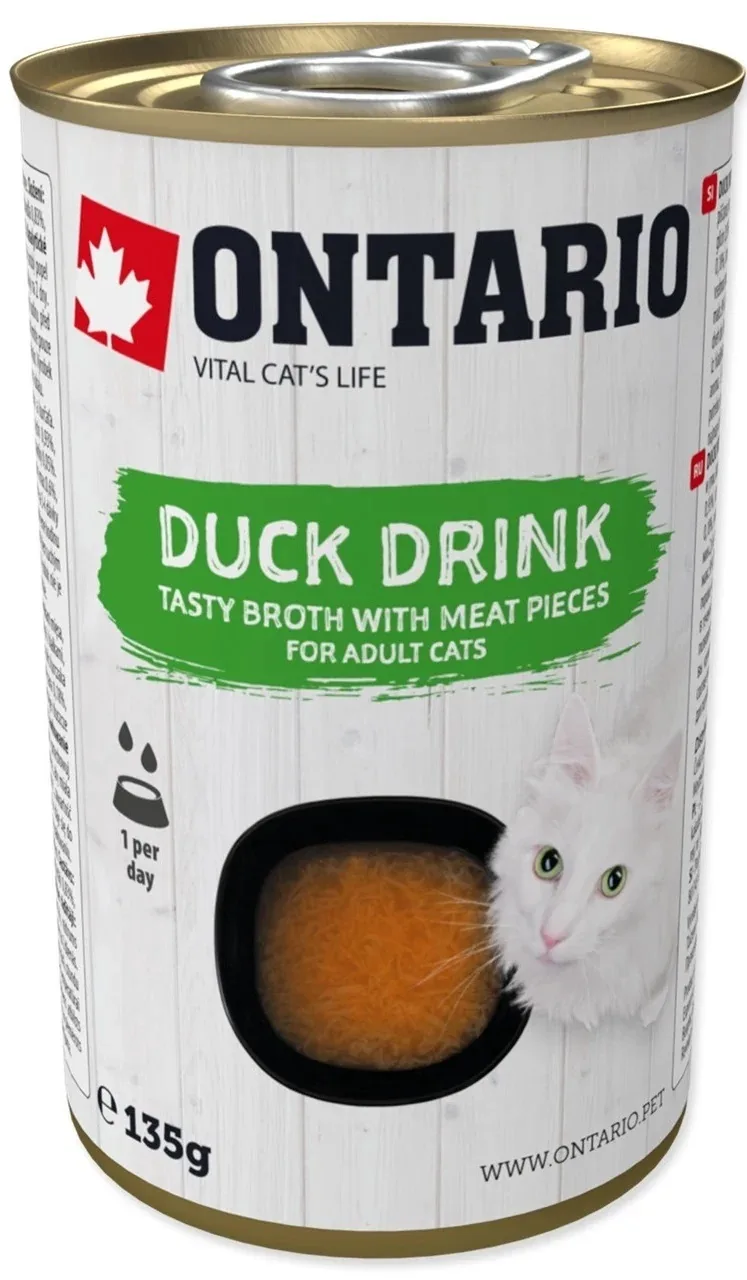 KONSERVI KAĶIEM ONTARIO, DRINK ADULT, AR PĪLI, 135G