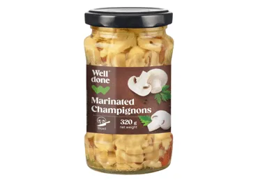 MARINĒTI ŠAMPINJONI WELL DONE SAGRIEZTI 320G