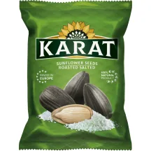 GRAUZDĒTAS UN SĀLĪTAS SAULESPUĶU SĒKLAS KARAT 250G