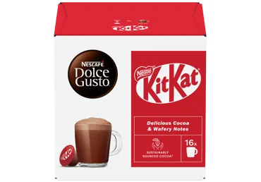 KAKAO KAPSULAS DOLCE GUSTO KIT KAT 16X16G