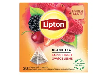 MELNĀ TĒJA LIPTON FOREST FRUIT 20X1,7G