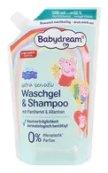 BABYDREAM EXTRA SENSITIV DUŠAS ŽELEJA UN ŠAMPŪNS, REZERVES UZPILDE, 500ML