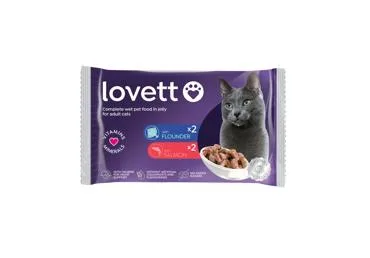 KAĶU KONSERVI MIX LASIS-PLEKSTE LOVETT 4X100G