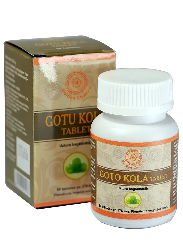 Golden chakra gotu kola, 60 tabletes