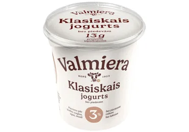 JOGURTS VALMIERA BEZ LAKTOZES 3% 350G