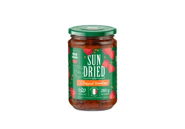 SAULĒ KALTĒTI TOMĀTI WELL DONE SMALCINĀTI 280G