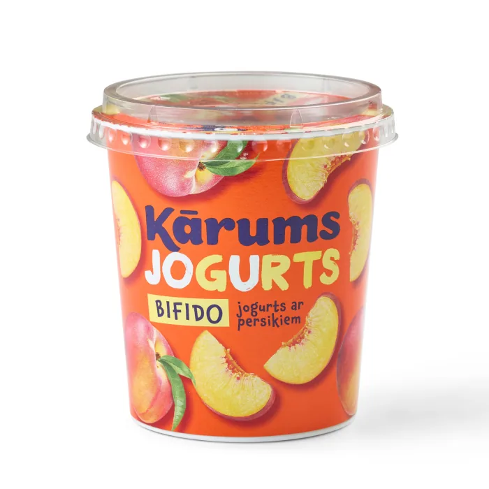 JOGURTS KĀRUMS BIFIDO AR PERSIKIEM 350G
