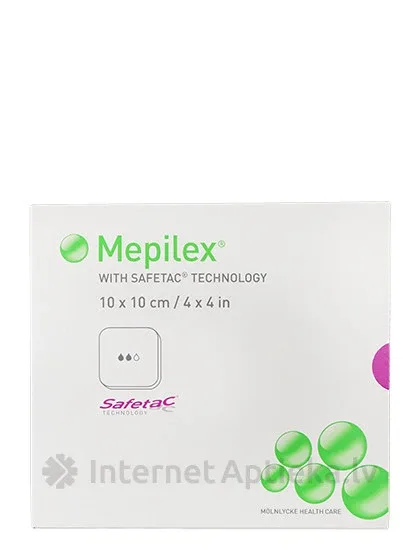 Mepilex plāksteri 10 x 10 cm, 5 gb.