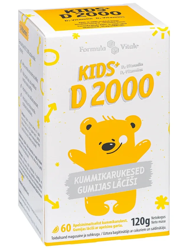 Formula Vitale Kids+D lācīši, 60 gb.