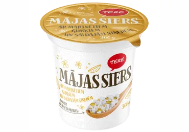 MĀJAS SIERS AR GURĶIEM UN SINEPĒM TERE 300G