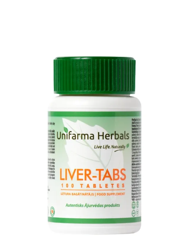 Unifarma Herbals Liver-Tabs tabletes, 100 gb.
