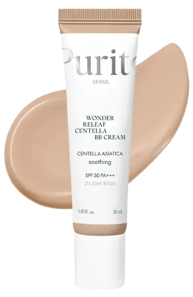 Purito Wonder Releaf Centella BB cream #21 light beige SPF30 sejas krēms, 30 ml