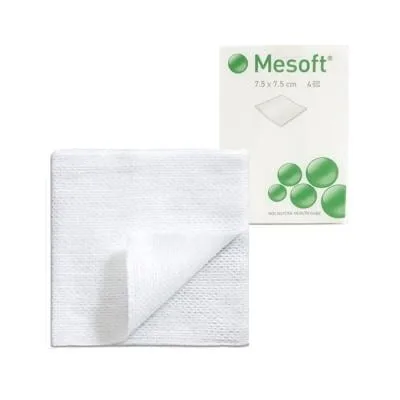 Mesoft salvetes nesterilas 7.5 x 7,5 cm N100