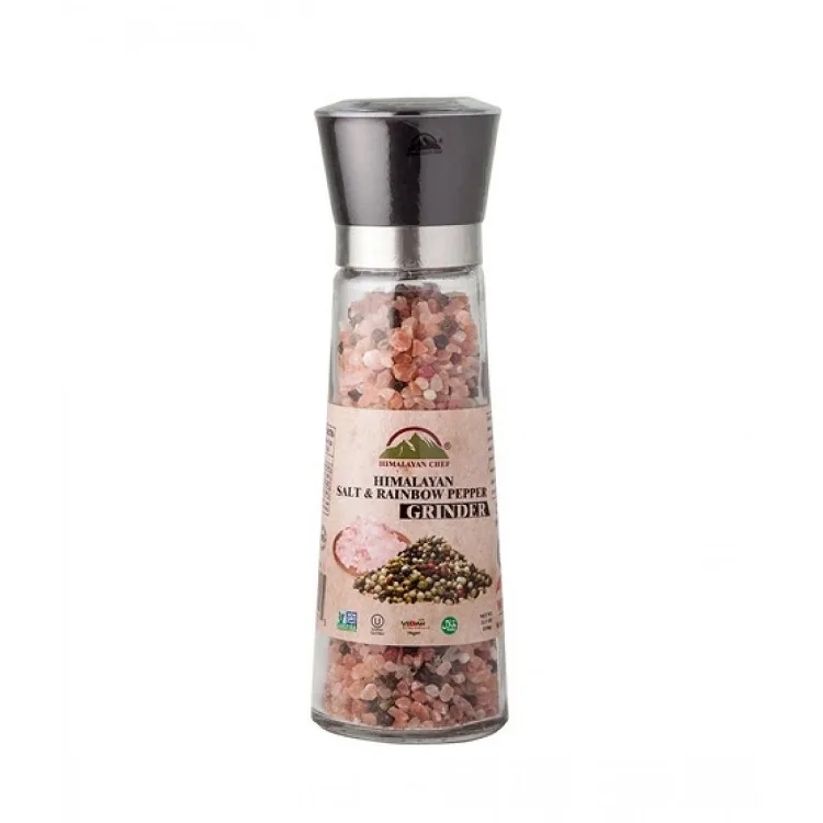 HIMALAJU ROZĀ SĀLS AR KRĀSAINIEM PIPARIEM HIMALAYAN CHEF, 326G