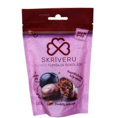 PLŪMES TUMŠAJĀ ŠOKOLĀDĒ SKRĪVERI 110G