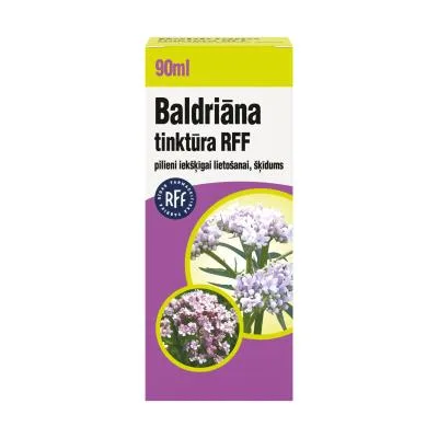 Baldriāna tinktūra RFF Pilieni iekšķīgai lietošanai 90 ml
