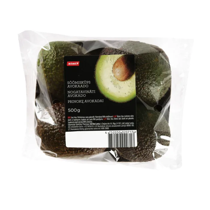 AVOKADO NOGATAVINĀTI RIMI (4GAB) 500G