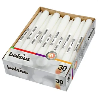 SVECE GALDA BOLSIUS BALTA 25CM 1GAB.