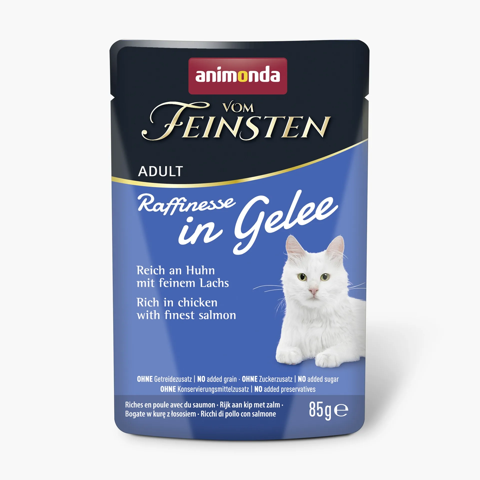 KONSERVI KAĶIEM ANIMONDA VOM FEINSTEN RAFFINESSE, VISTA, LASIS ŽĒLEJĀ, 85G