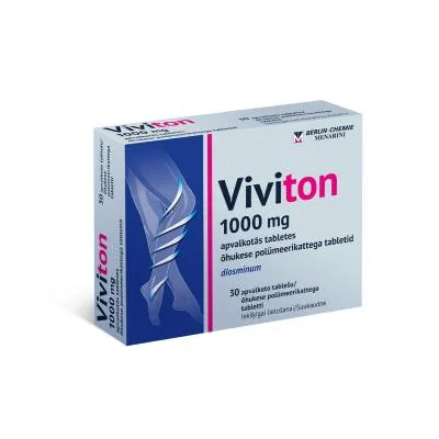 Viviton 1000 mg apvalkotās tabletes N30