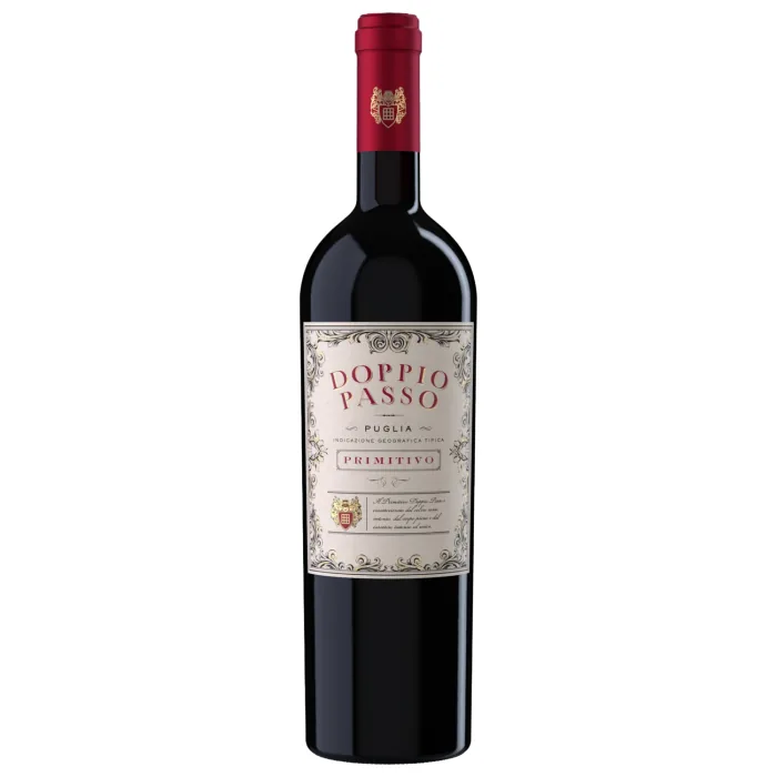 Sarkanvīns Doppio Passo Primitivo 13% 0,75 l